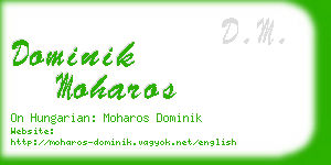 dominik moharos business card